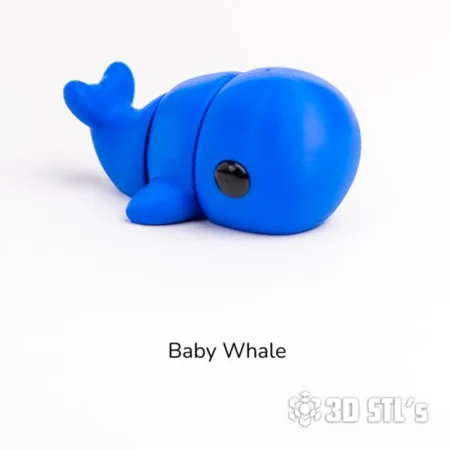 Baby Whale STL 3MF 3D Print Model