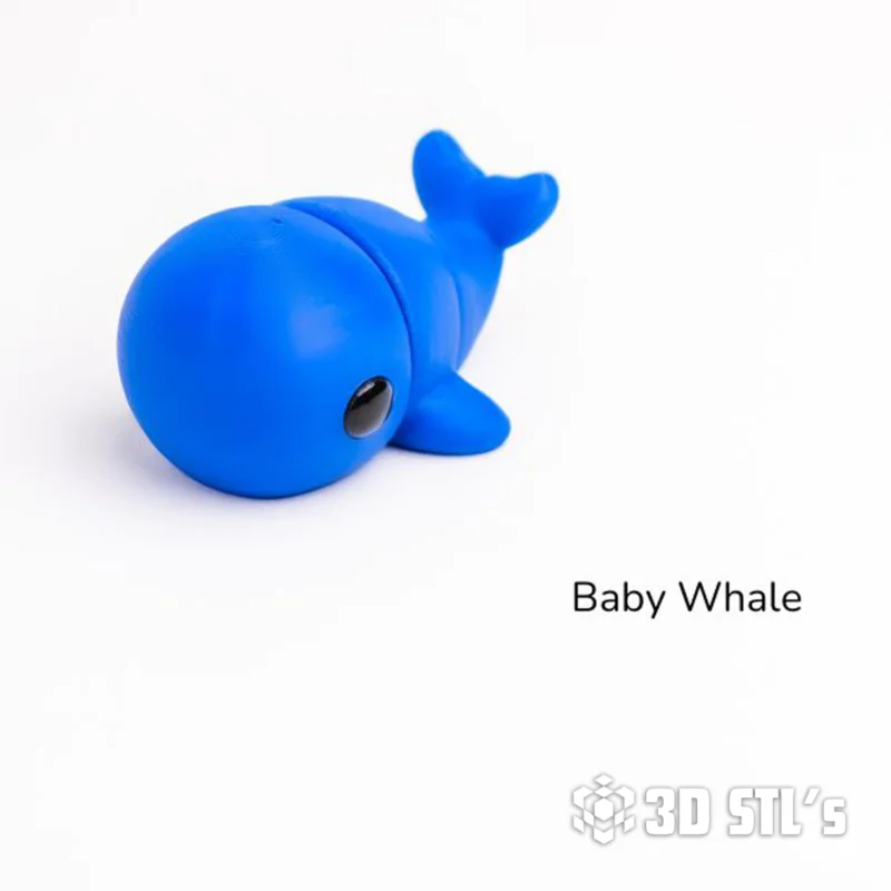 Baby Whale STL 3MF 3D Print Model
