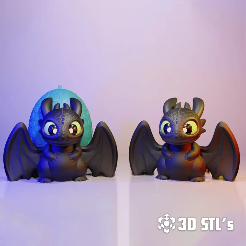 Toothless STL 3D Print Model - Image 2