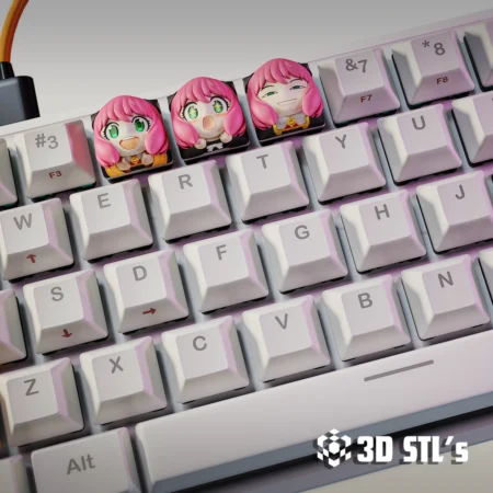 Anime Keycaps Maomao Frieren Anya STL 3D Print Models