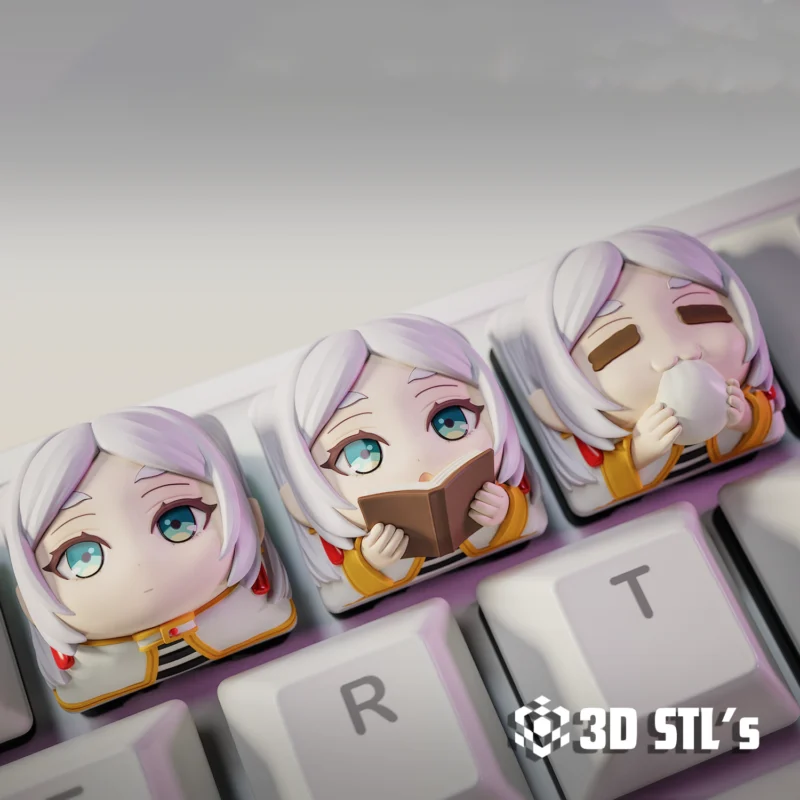 Anime Keycaps Maomao Frieren Anya STL 3D Print Models