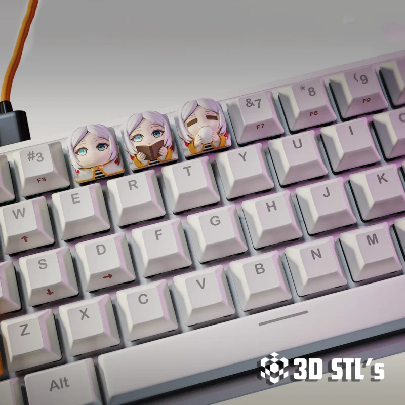 Anime Keycaps Maomao Frieren Anya STL 3D Print Models