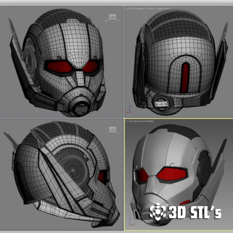 AntMan Helmet Civil War STL 3D Model