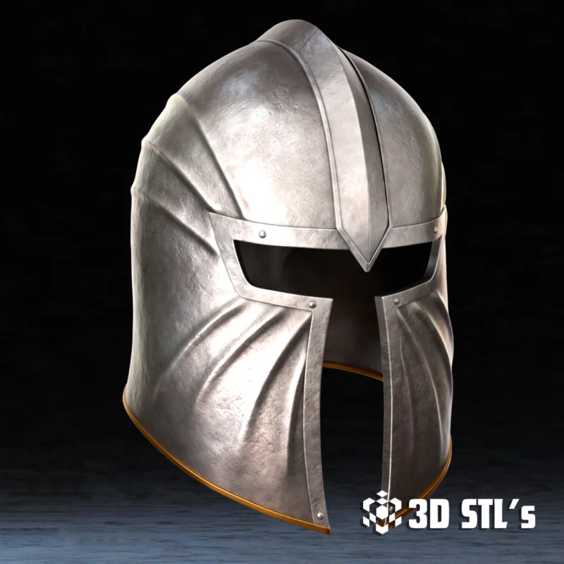 Blackwood Steel Armor Helmet STL File 3D Print Model