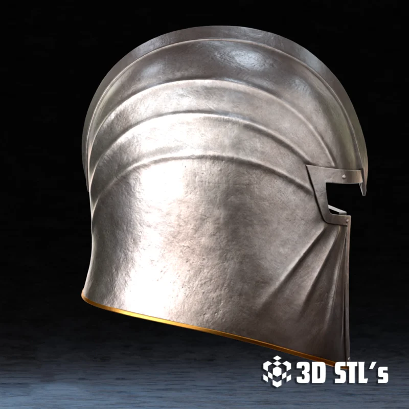 Blackwood Steel Armor Helmet STL File 3D Print Model