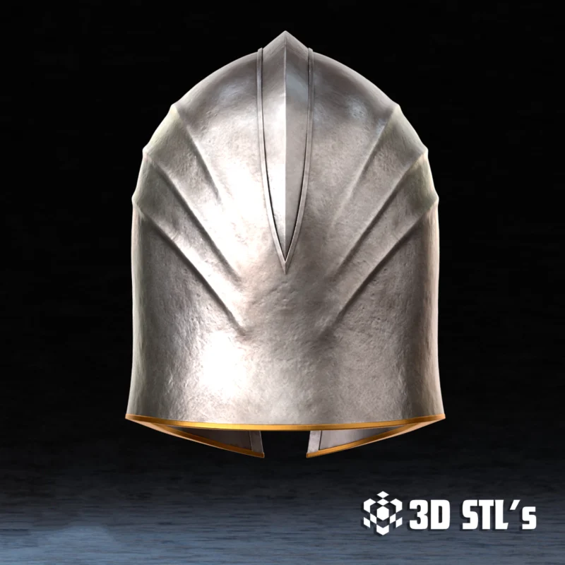 Blackwood Steel Armor Helmet STL File 3D Print Model