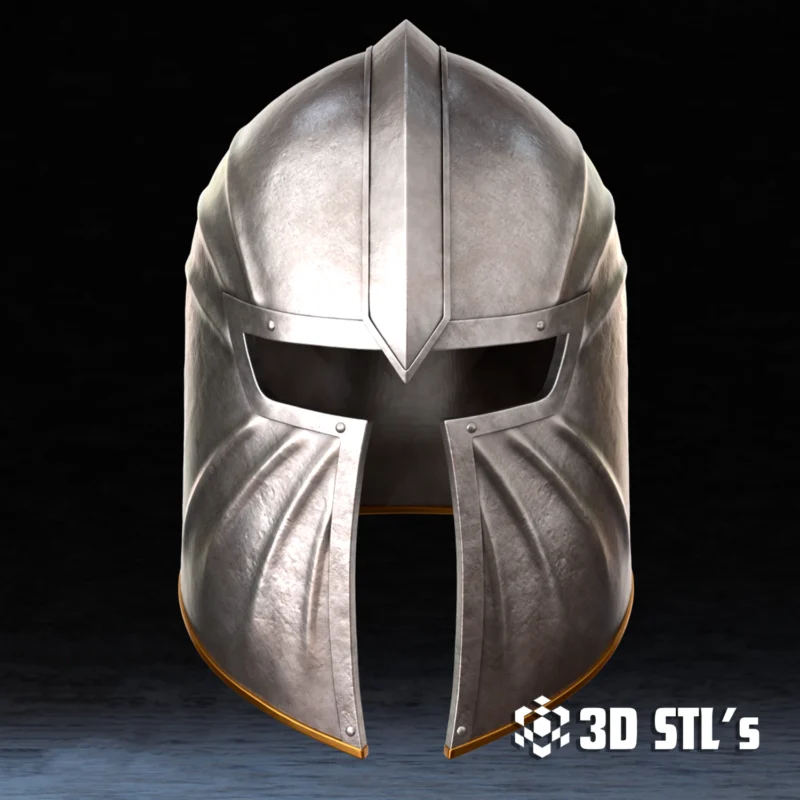 Blackwood Steel Armor Helmet STL File 3D Print Model