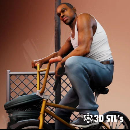 CJ San Andreas STL File 3D Print Model
