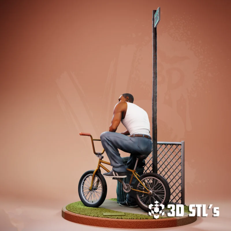 CJ San Andreas STL File 3D Print Model