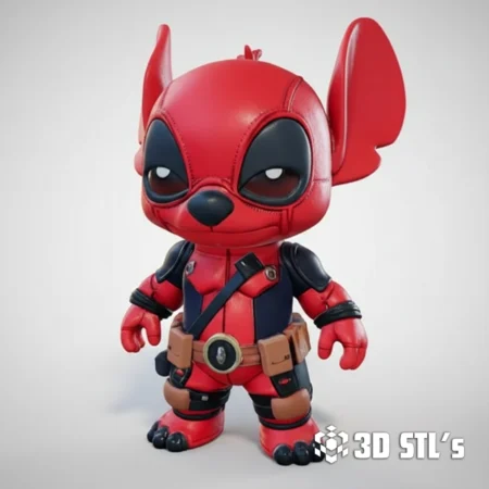 Deadpool Stitch STL File 3D Print Model