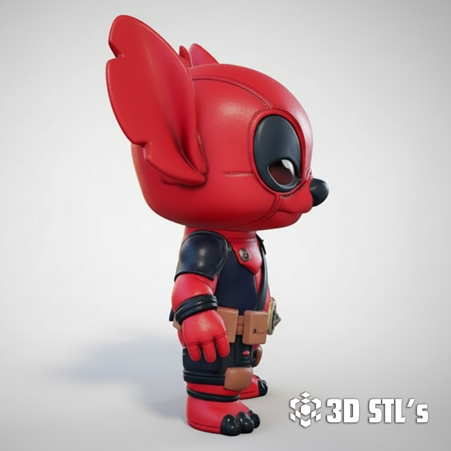 Deadpool Stitch STL File 3D Print Model