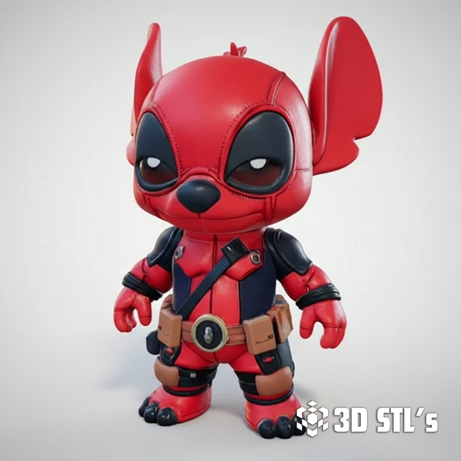 Deadpool Stitch STL File 3D Print Model