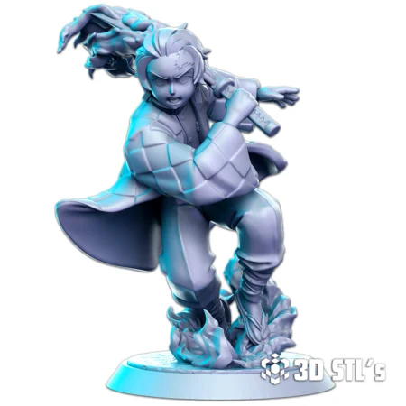 Demon Slayer Bundle STL Files 3D Print Models (Tanjiro, Nezuko, Inosuke, Zenitsu)