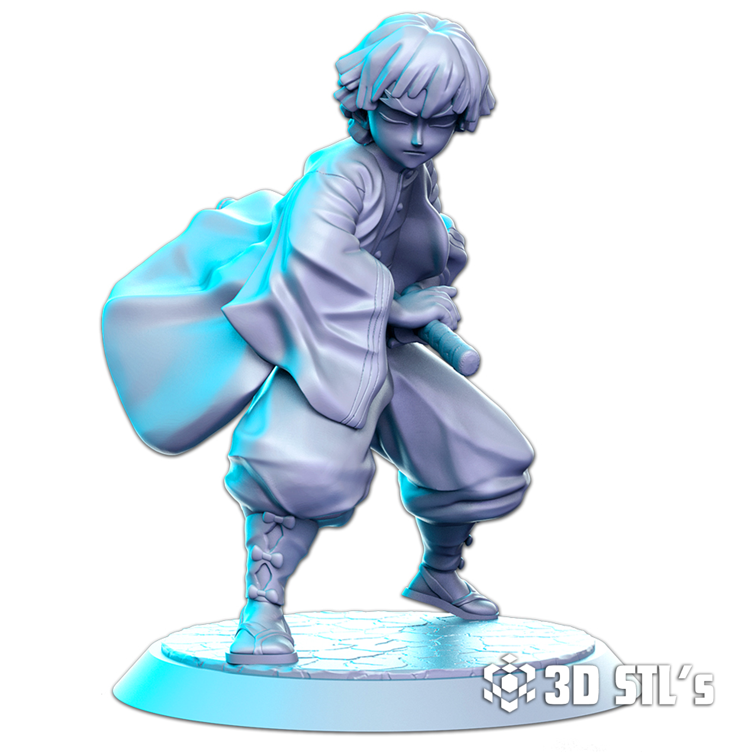 Demon Slayer Bundle STL Files 3D Print Models (Tanjiro, Nezuko, Inosuke, Zenitsu)