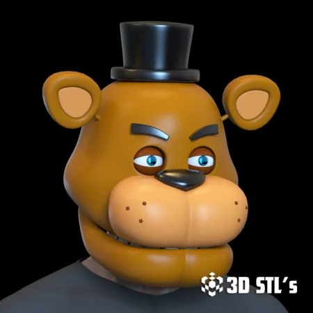 Freddy Fazbear Helmet STL 3D Model
