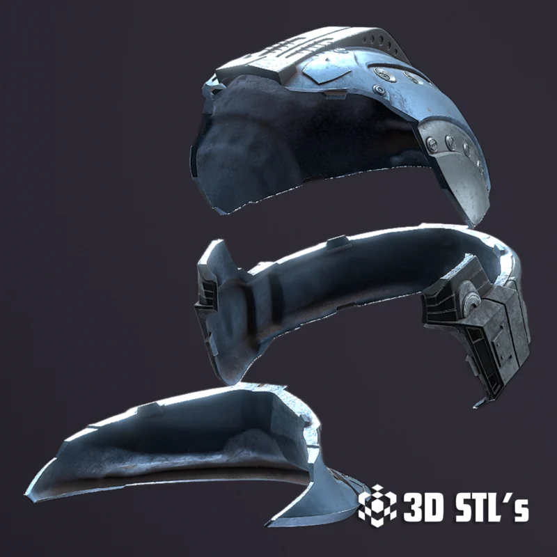 Gears of War Clayton Carmine Helmet STL 3D Model
