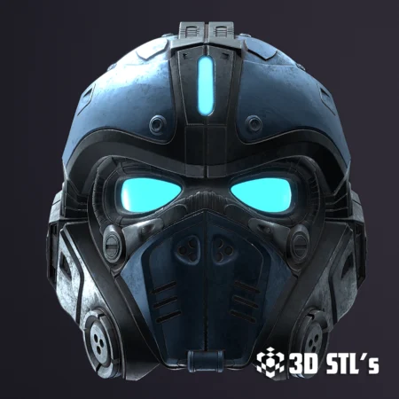 Gears of War Clayton Carmine Helmet STL 3D Model