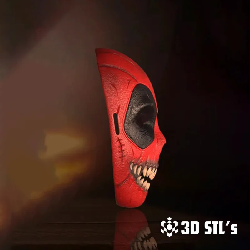 Haunted Deadpool Mask The Halloween Nightmare STL 3D Model
