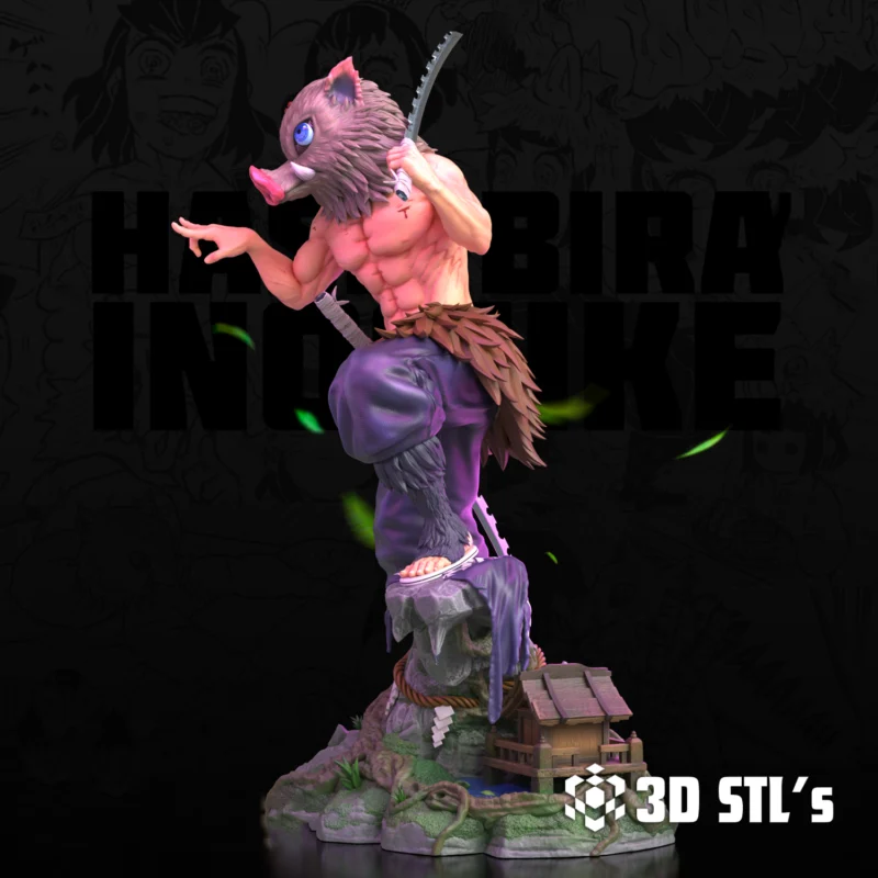 Inosuke Hashibira STL File 3D Print epic Model - 3D STLs