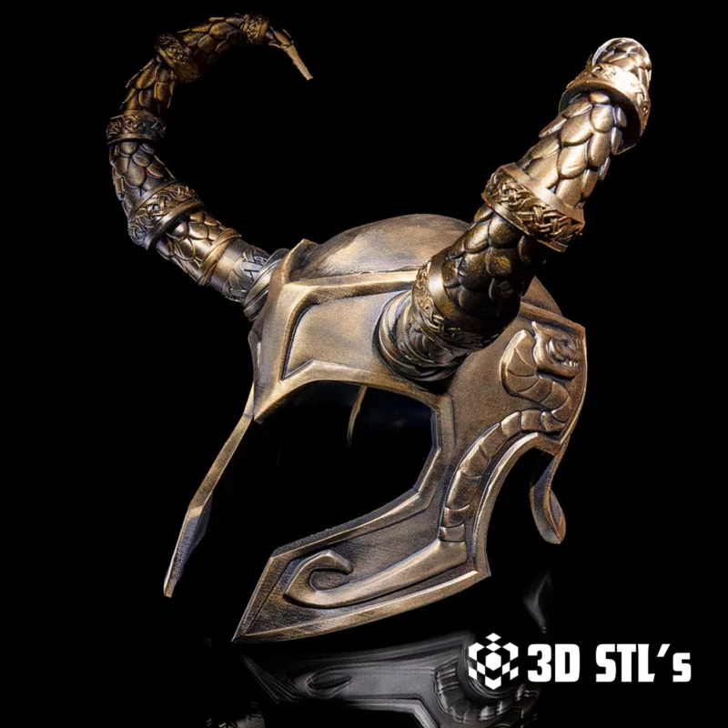 Loki’s Helmet STL File 3D Print Model