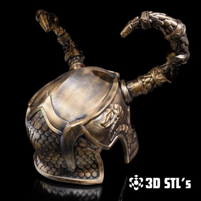 Loki’s Helmet STL File 3D Print Model