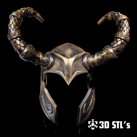 Loki Helmet STL File 3D Print Model