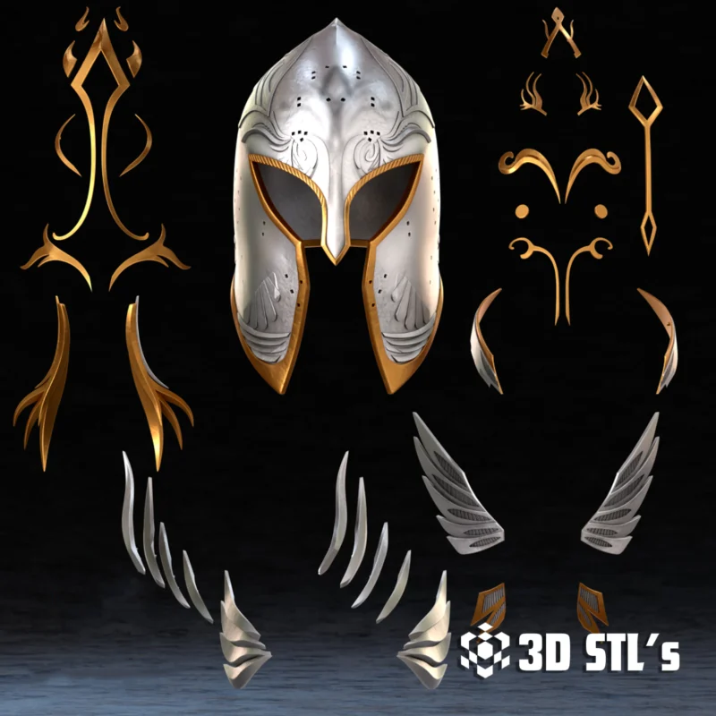 Mithril Helmet STL File 3D Print Model