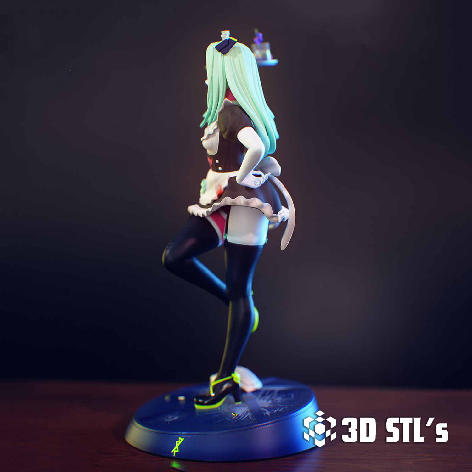 Rebecca Cyberpunk STL File 3D Print Model