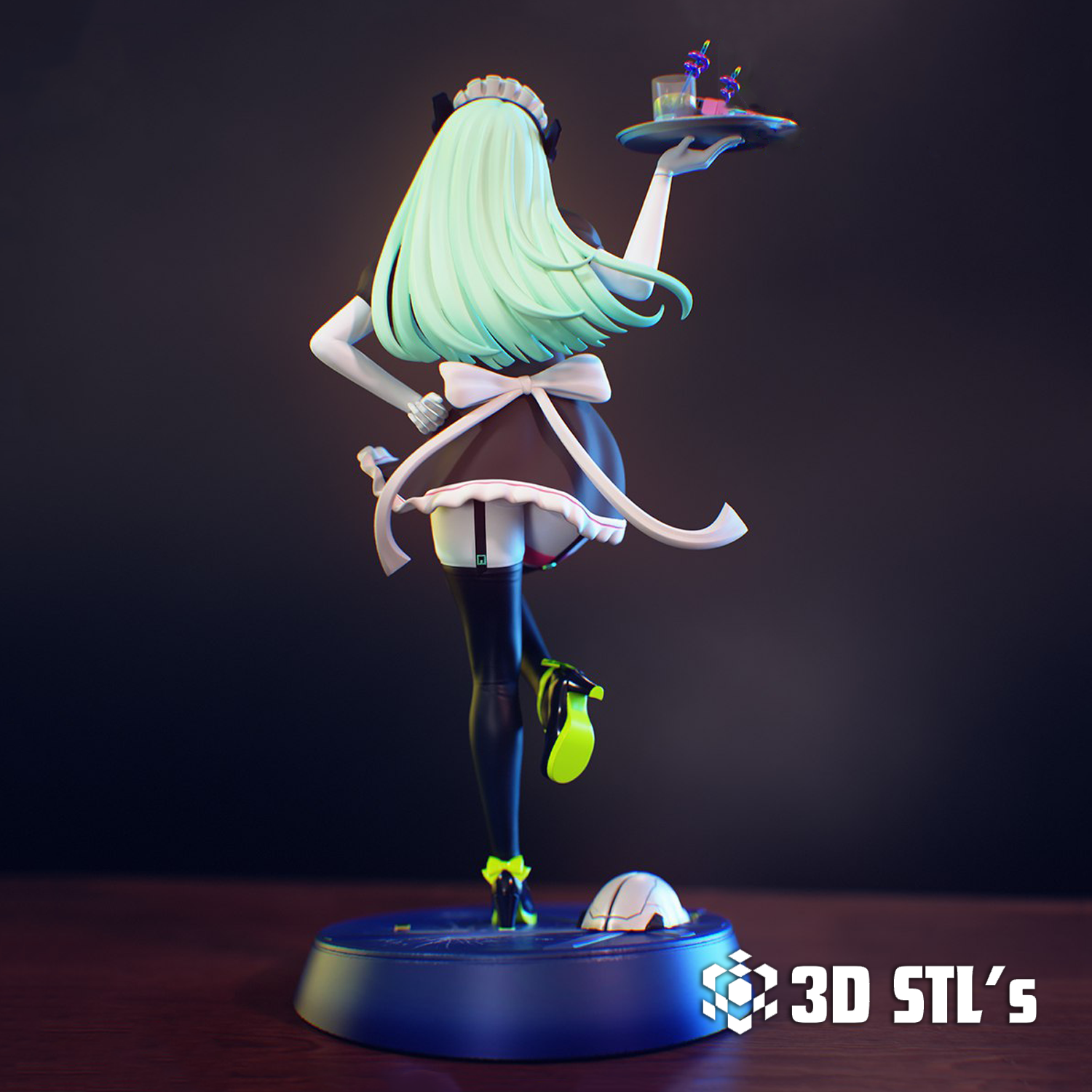 Rebecca Cyberpunk STL File 3D Print Model