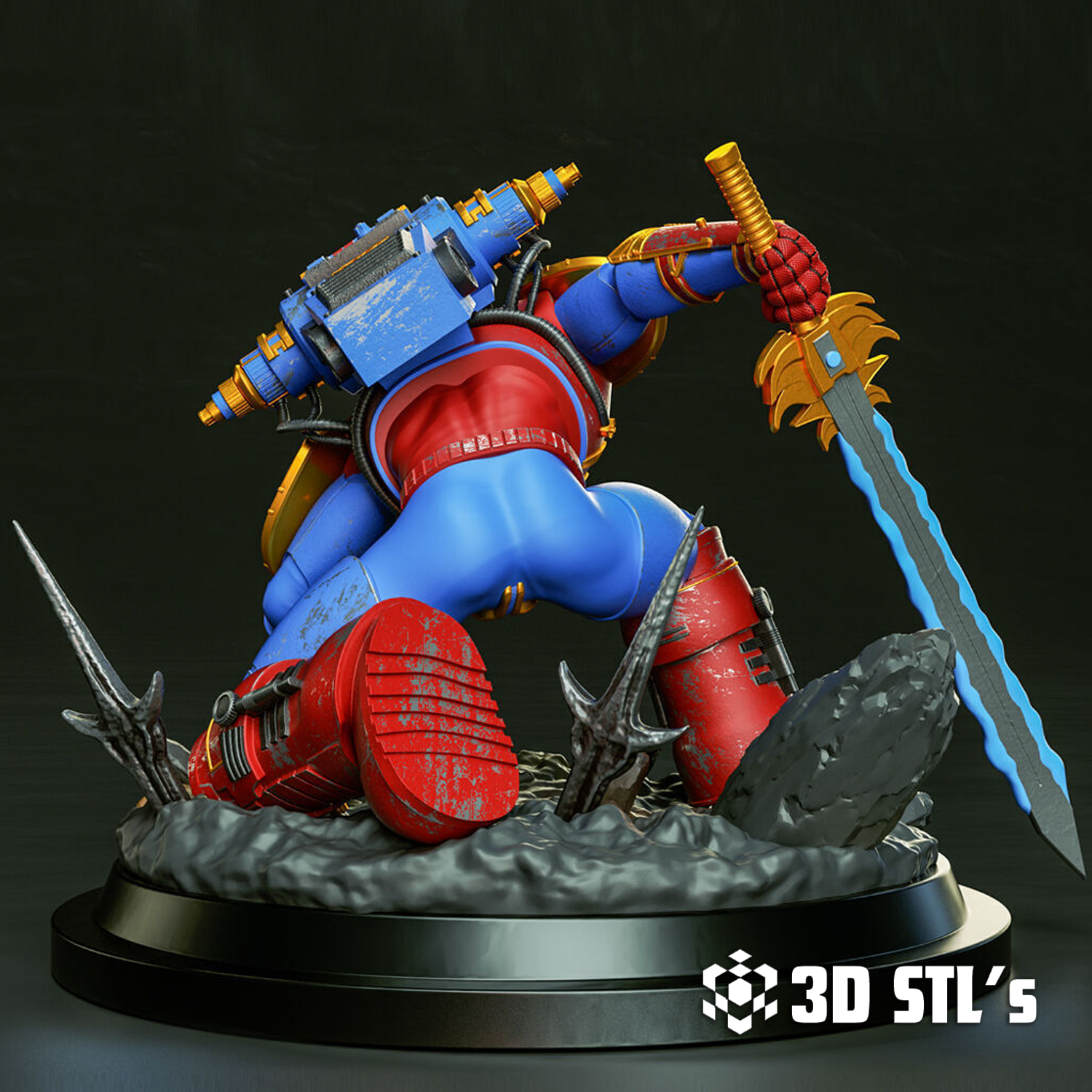 Spider Man Warhammer STL File 3D Print Model