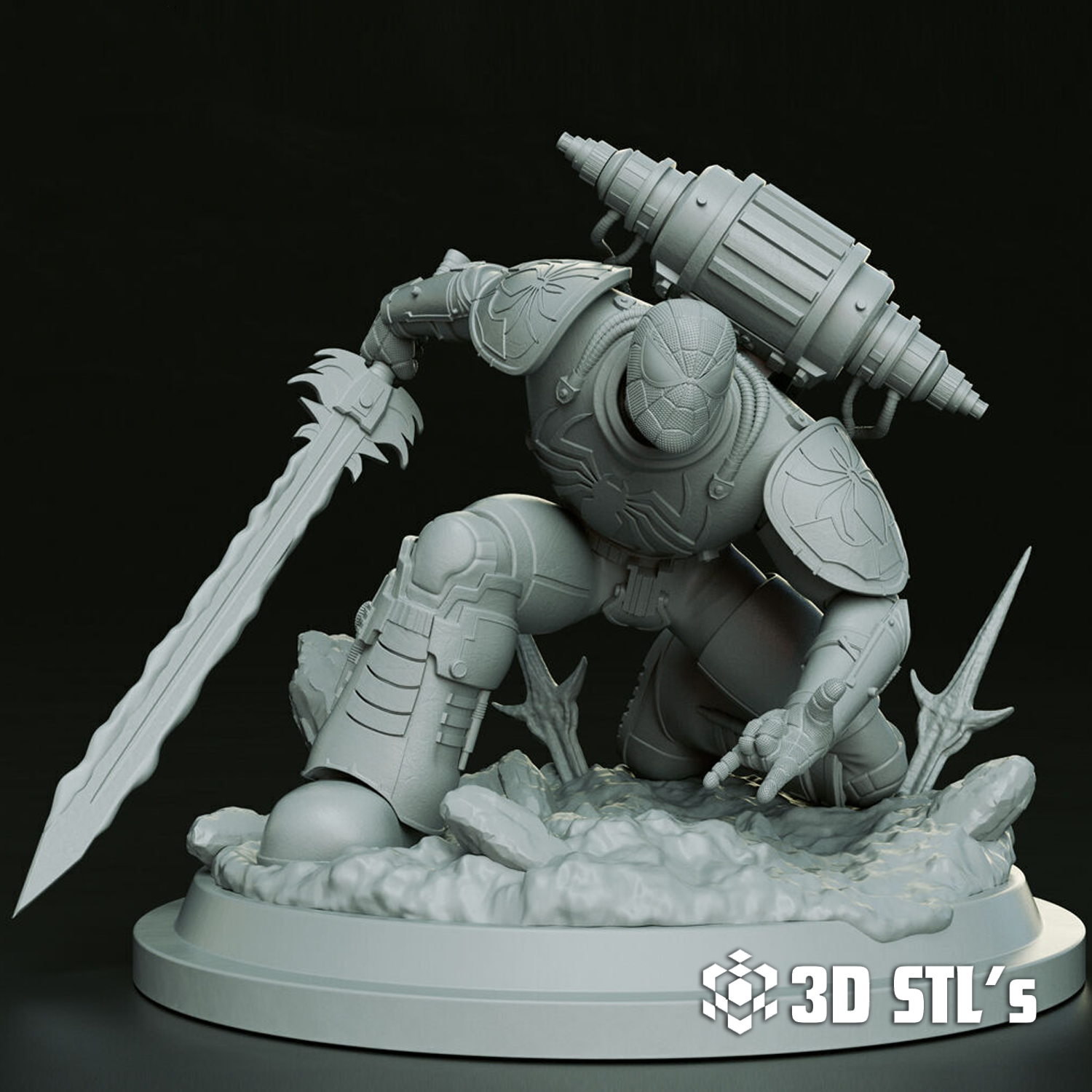 Spider Man Warhammer STL File 3D Print Model