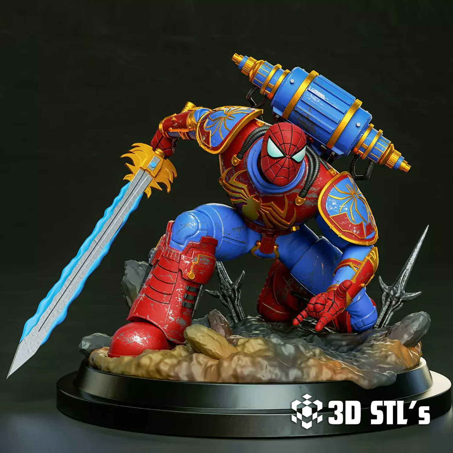 Spider Man Warhammer STL File 3D Print Model