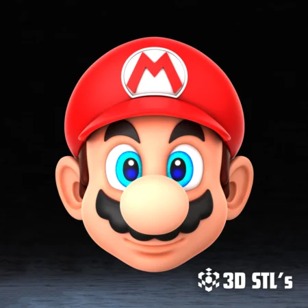 Super Mario Mask Helmet STL 3D Model