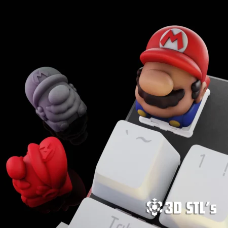 Super Mario Keycap STL 3D Print Model