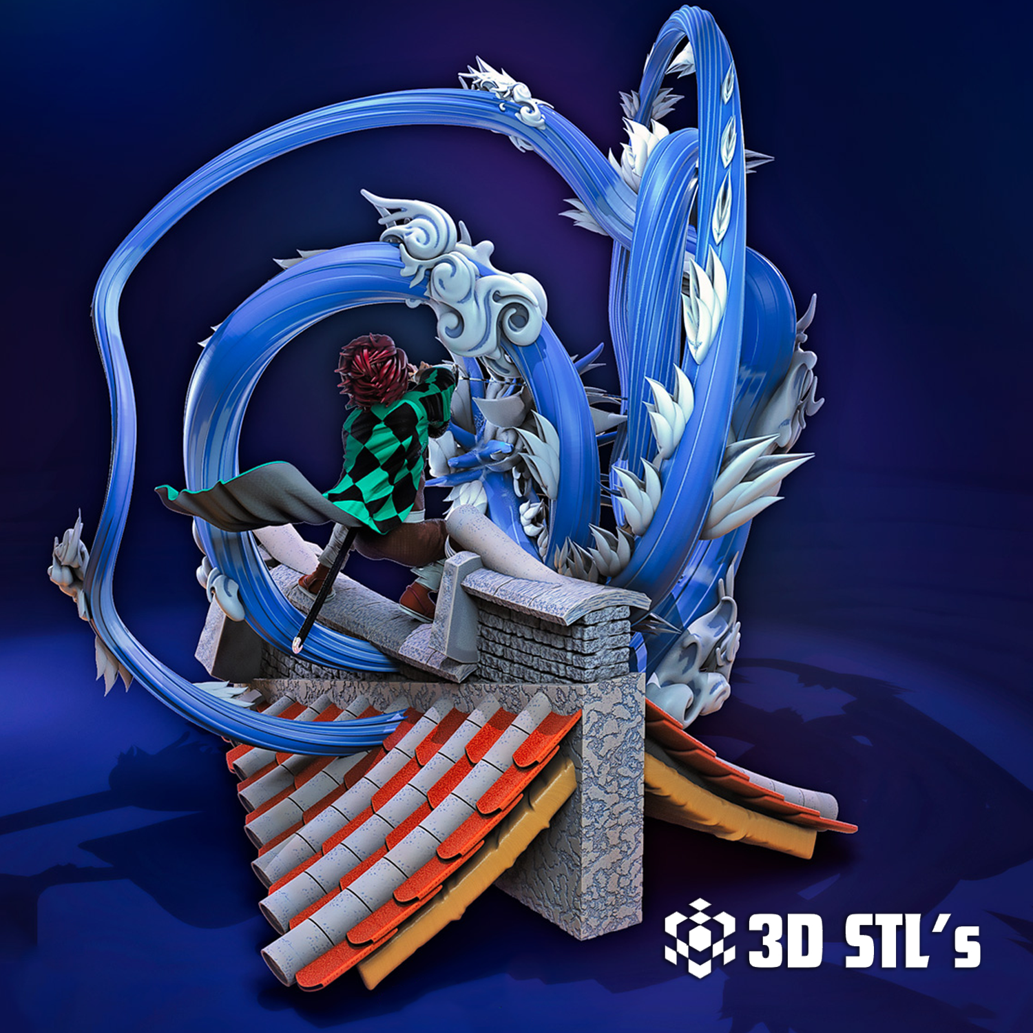 Tanjiro Kamado STL File 3D Print Model