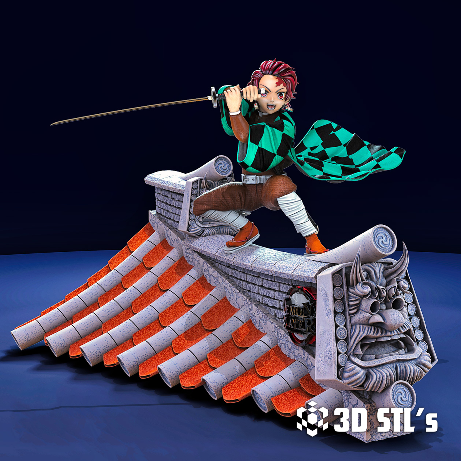 Tanjiro Kamado STL File 3D Print Model