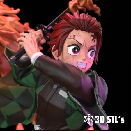Tanjiro Kimetsu no Yaiba STL File 3D Print Model