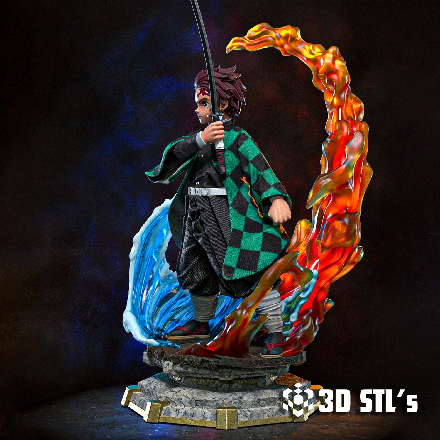 Tanjiro STL File 3D Print Model