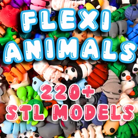Flexi Mini Animals Articulated STL 3MF