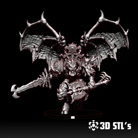 STL Models - 3DSTLS 6 Angry Demon Warhammer STL