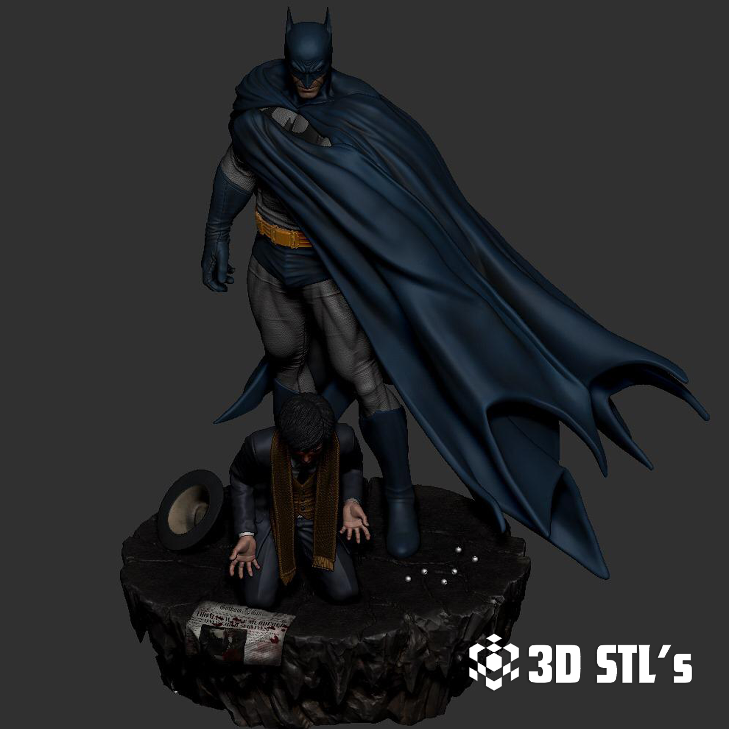 Batman Birth of Justice STL File 3D Print Model 3 Batman Birth of Justice STL File 3D Print Models