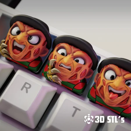 STL Models - 3DSTLS 23 Freddy Krueger Keycaps STL