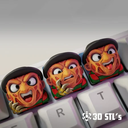 STL Models - 3DSTLS 22 Freddy Krueger Keycaps STL