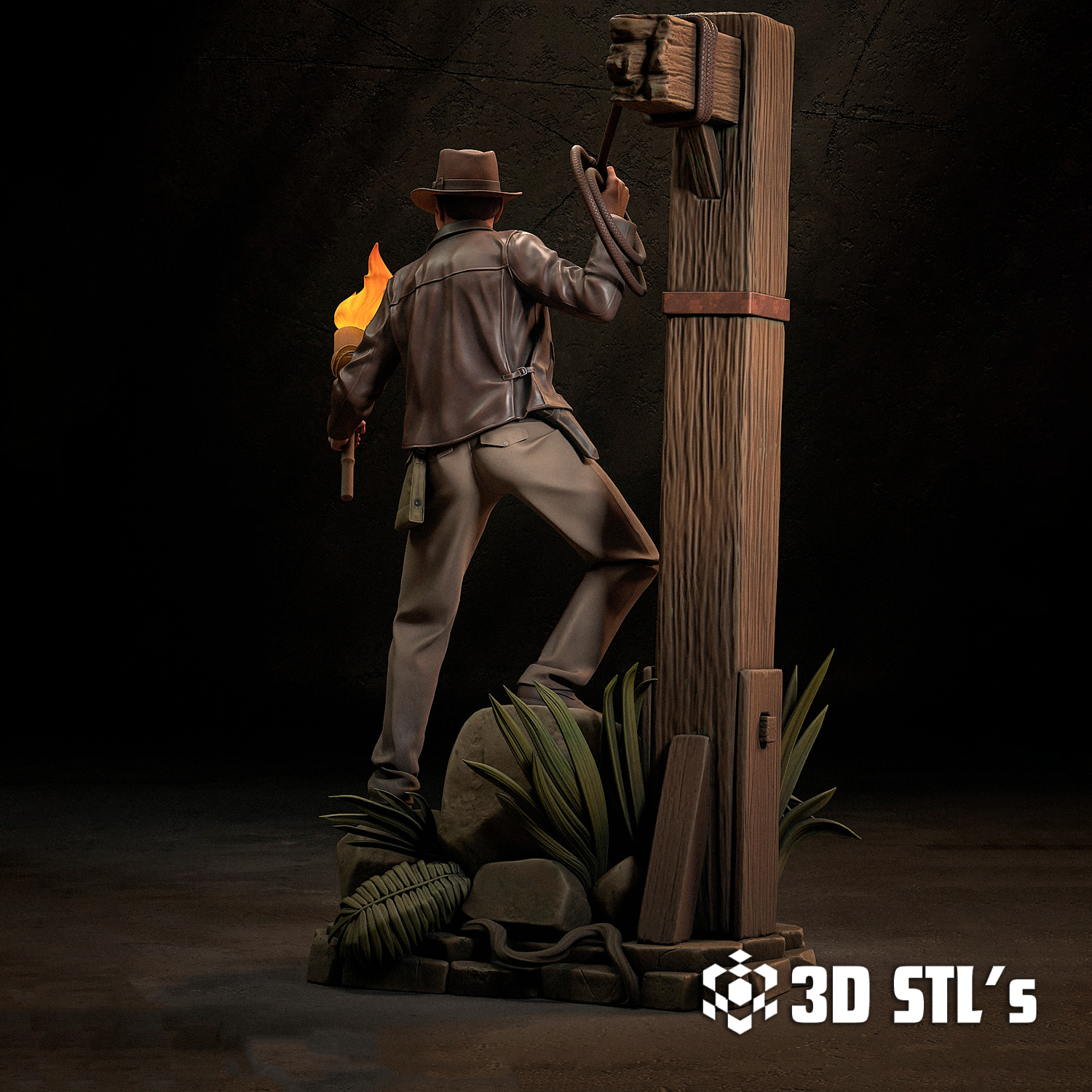 Indiana Jones STL File 3D Print Epic Model 4 Indiana Jones STL File 3D Print Model