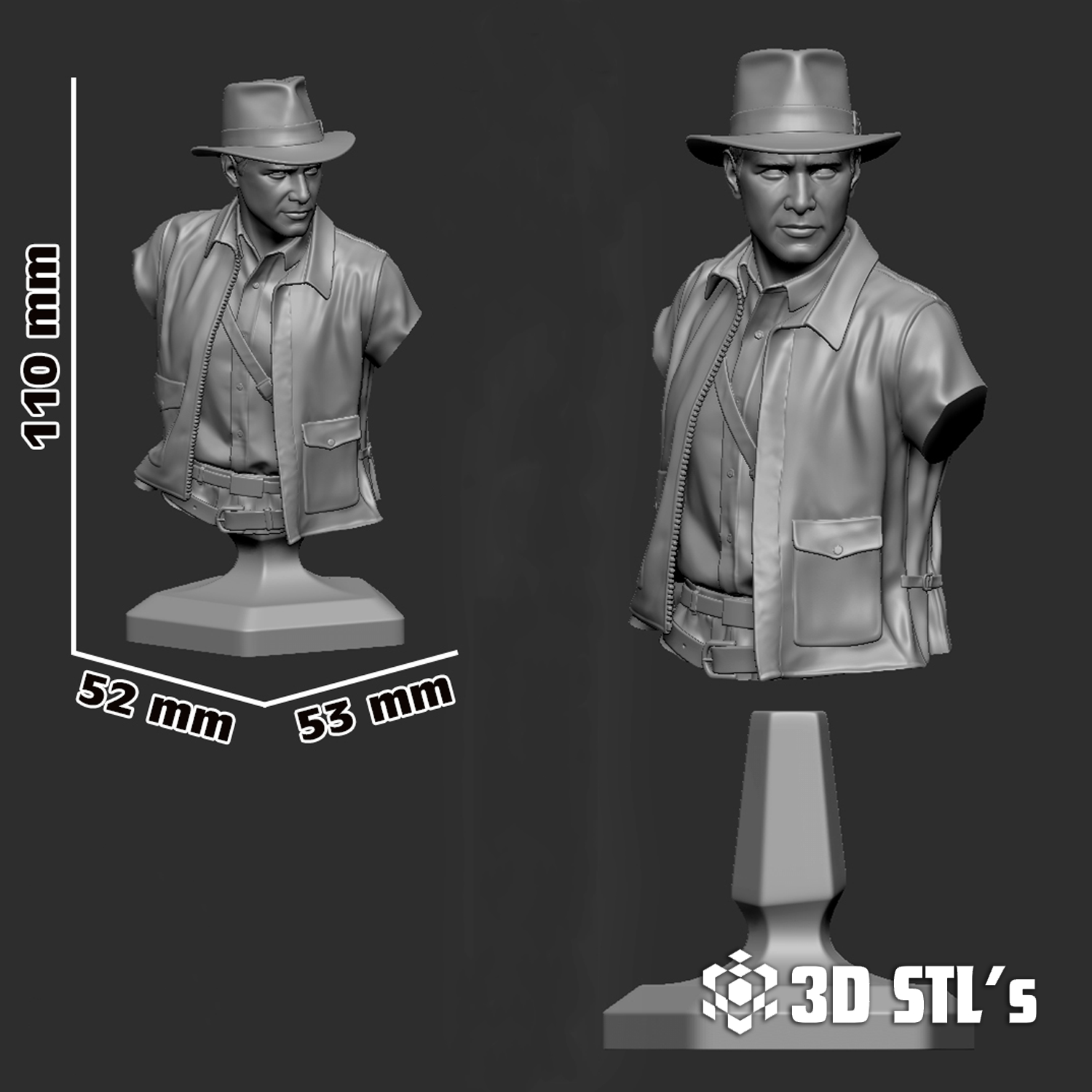 Indiana Jones STL File 3D Print Epic Model 6 Indiana Jones STL File 3D Print Epic Model - Image 6