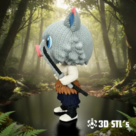 STL Models - 3DSTLS 29 Inosuke Knitted 3MF File 3D Print Model