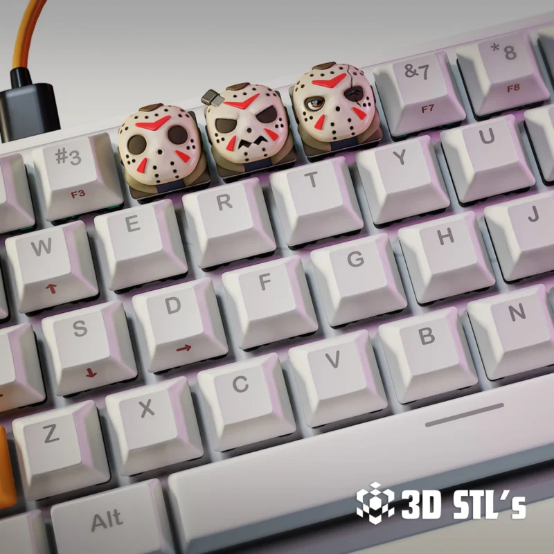 Jason Voorhees Keycaps STL File 3D Print Epic Models - 3D STLs