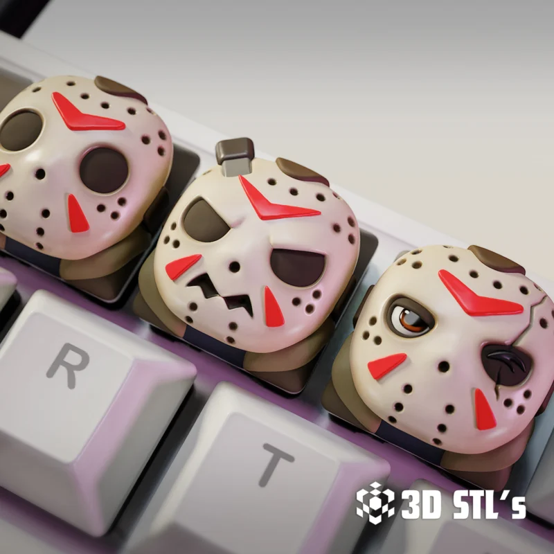 Jason Voorhees Keycaps STL File 3D Print Epic Models - 3D STLs