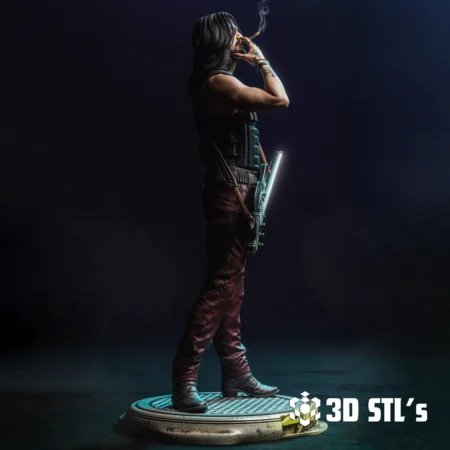 STL Models - 3DSTLS 35 Johnny Silverhand STL File 3D Print Model