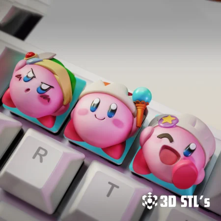STL Models - 3DSTLS 11 Kirby Keycaps STL